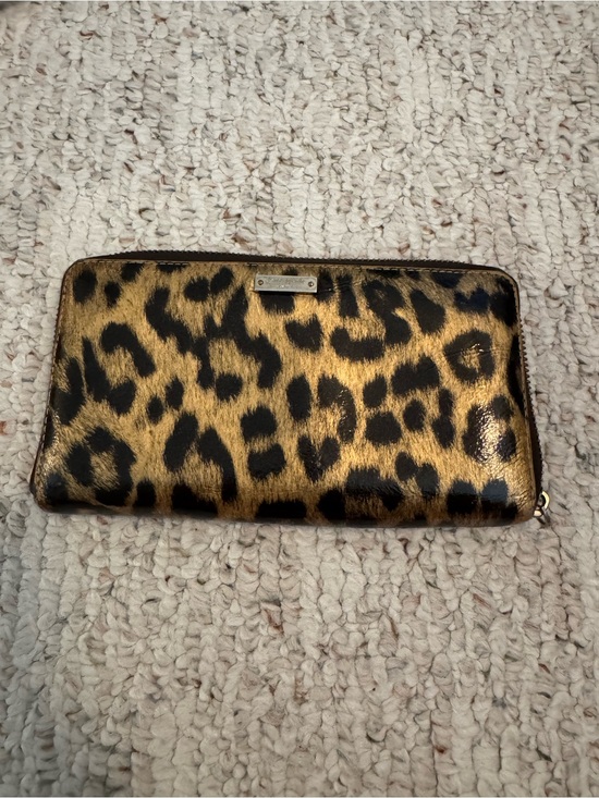kate spade Handbags - kate spade Neda Leopard Print Zip Around Continental Wallet Cheetah Animal Print